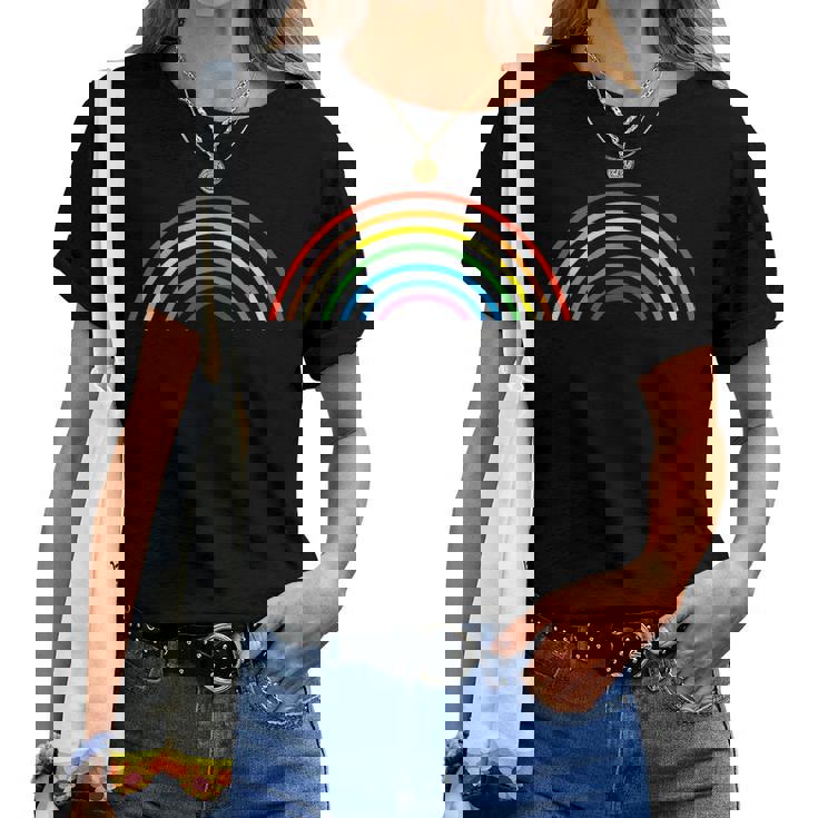 Rainbow Striped T-Shirt - Simple Plain Rainbow Design Rainbow Striped T-Shirt - Simple Plain Rainbow Design