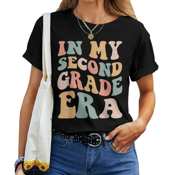 Retro In My 2Nd Grade Era First Day Of School Second Grade Women T-shirt