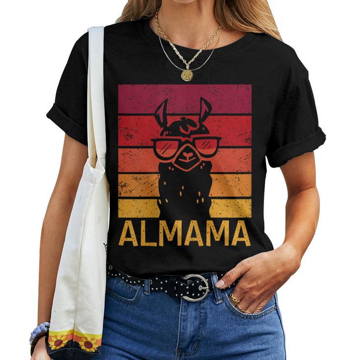 Retro Almama Muttertag Beste Mama Alpaka T-shirt Frauen