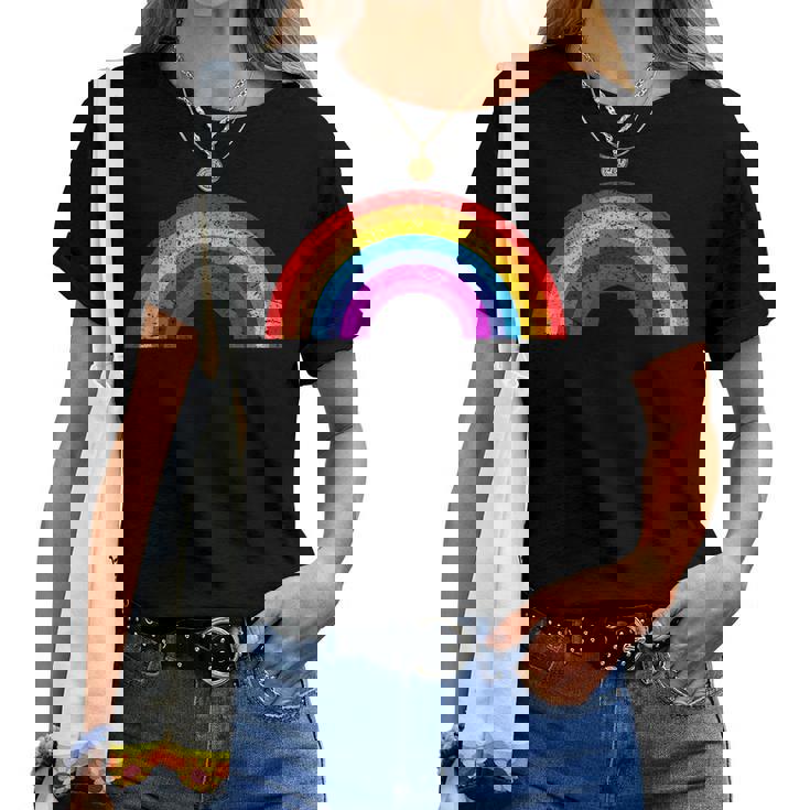 Rétro Lgbtq Arc-En-Ciel Hommes S T-shirt femme