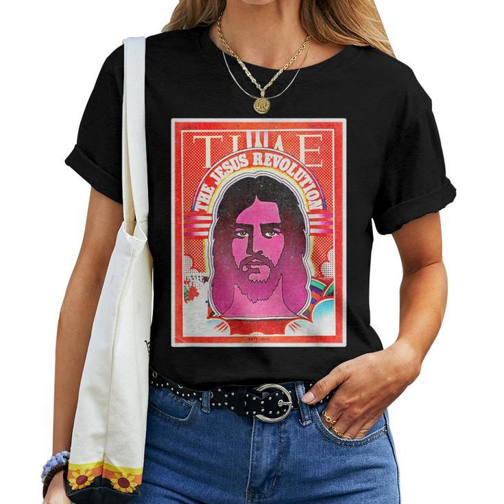 Retro Summer Jesus Revolution Vintage Christian Revival Women T-shirt