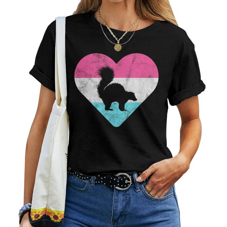 Retro Vintage Skunk For Or Girls Women T-shirt