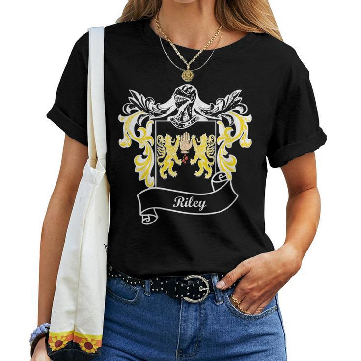Riley Coat Of Arms Surname Last Name Family Crest Women T-shirt