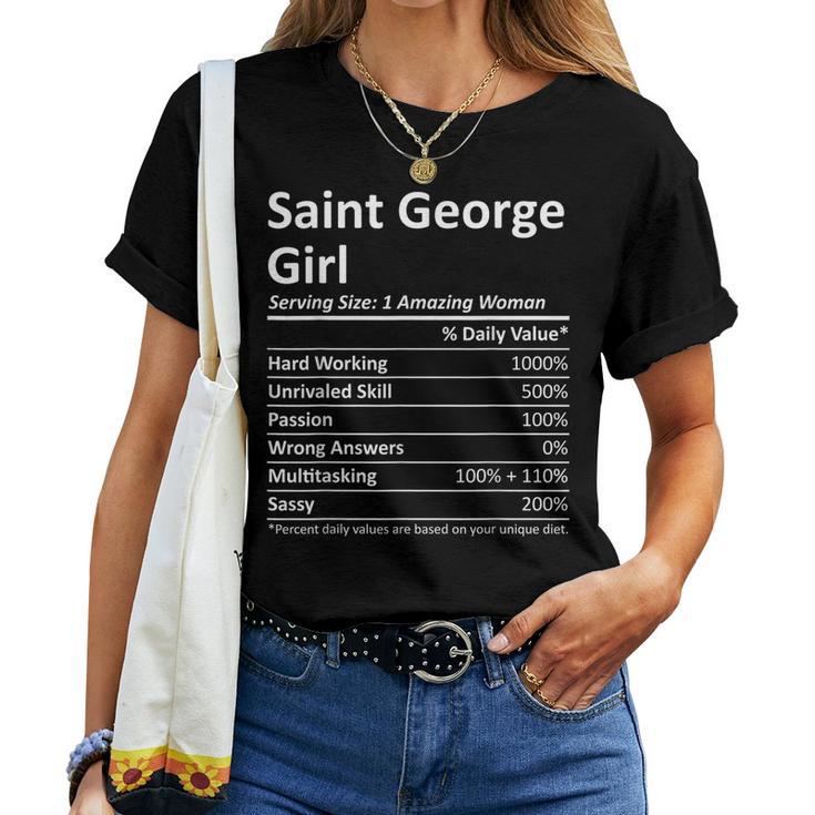 Saint George Girl Ut Utah City Home Roots Usa Women T-shirt