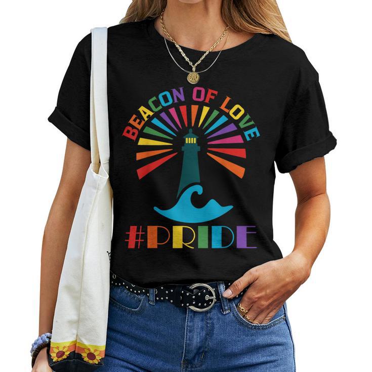 San Francisco Pride 2024 Beacon Of Love Rainbow Transgender Women T-shirt