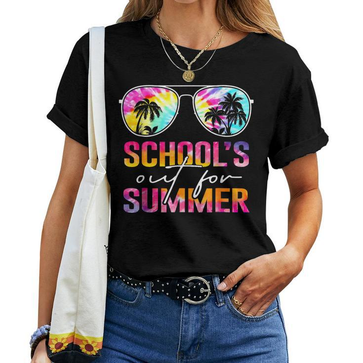 Schools Out For Summer Last Day Of School Teacher Tie Dye Women T-shirt