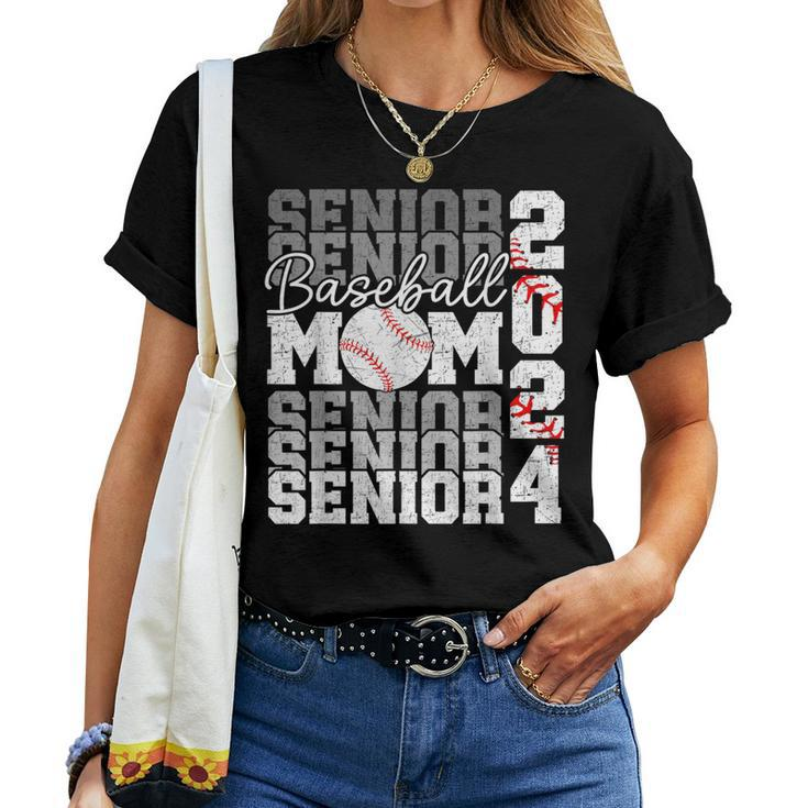 Senior Mom 2024 Baseball Class Of 2024 Graduation 2024 Women T-shirt