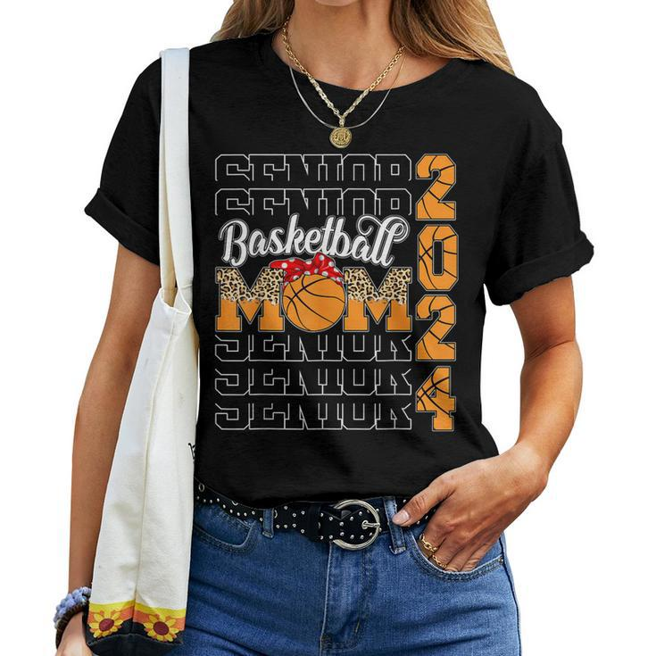 Senior Mom 2024 Basketball Class Of 2024 Graduation Women T-shirt