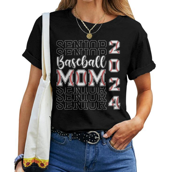 Senior Mom 2024 Class Of 2024 Baseball Mom Graduation 2024 Women T-shirt