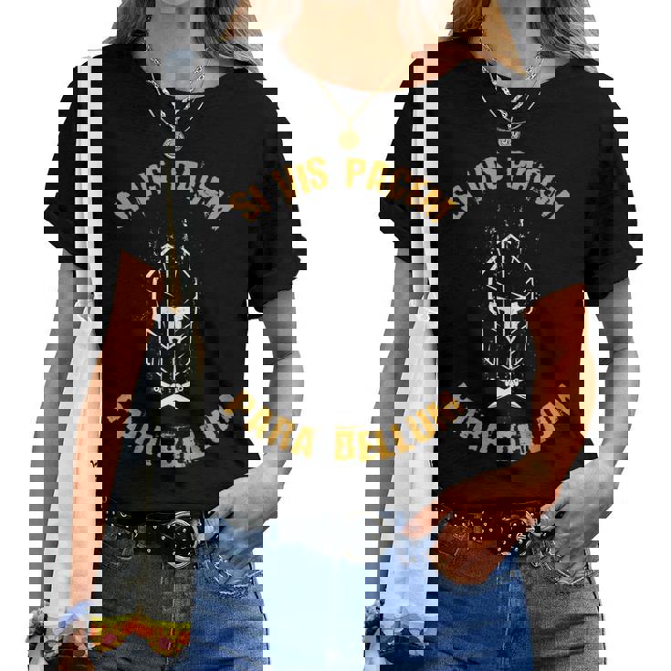 Siis Pacem Para Bellum Spqr Romano Roma Camiseta de mujer