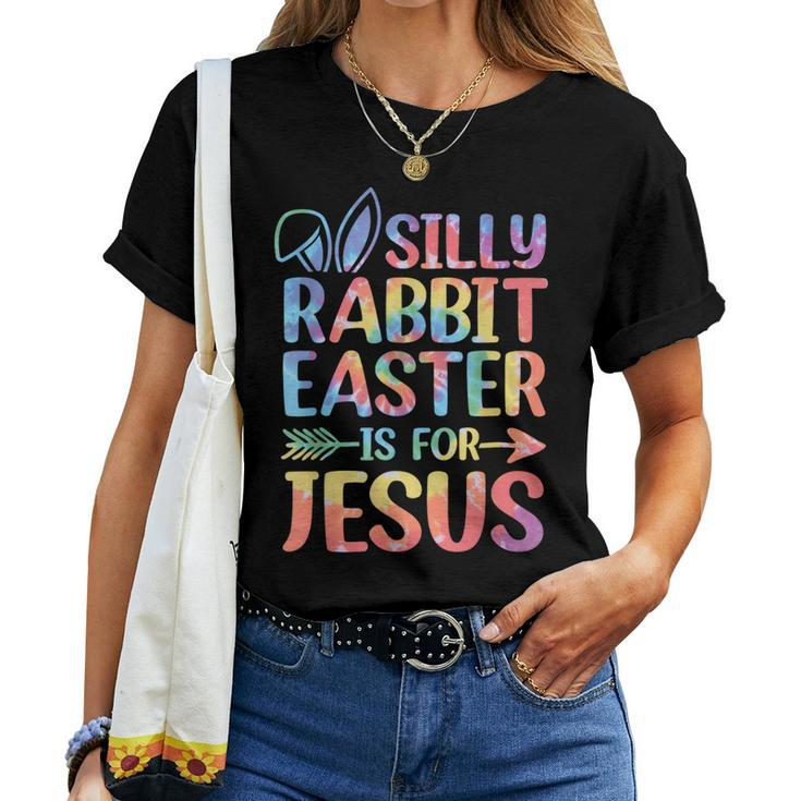 Silly Rabbit Easter Is For Jesus Religious Christian Faith Women T-shirt