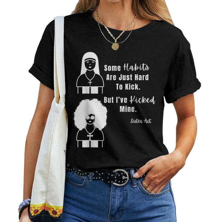 A Sister Act Popular Black Movies Nun's Habit Graphic Women T-shirt