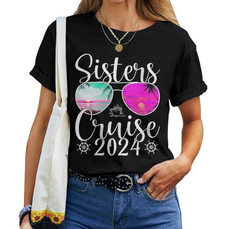Sisters Cruise 2024 Sister Cruising Vacation Trip Women T-shirt