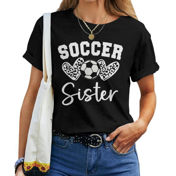 Soccer Sister Matching Family Soccer Women T-shirt