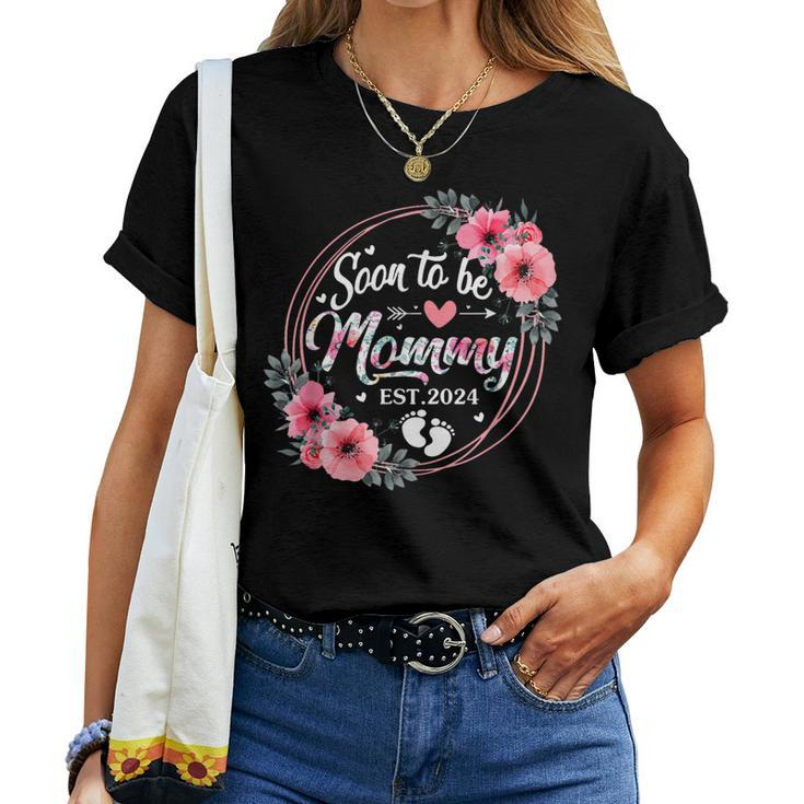 Soon To Be Mommy 2024 Mother's Day First Time Mom Pregnancy Women T-shirt