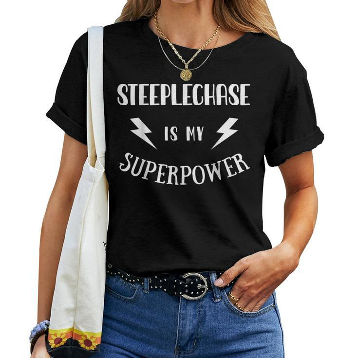 Splechase Is My Superpower Horse Racing Sarcastic Women T-shirt