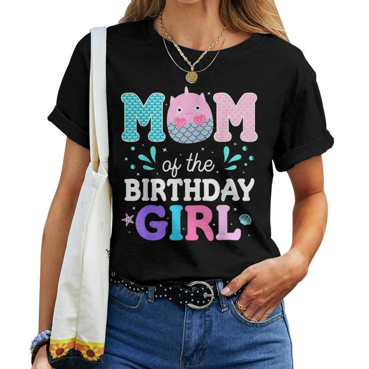 Squish Mom Mallow Matching Squish Birthday Girl Mother's Day Women T-shirt