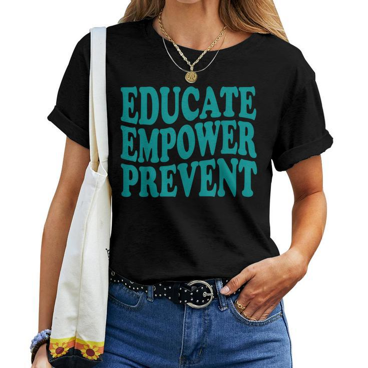 Stop The Violence Sexual Assault Awareness Groovy Educate Women T-shirt