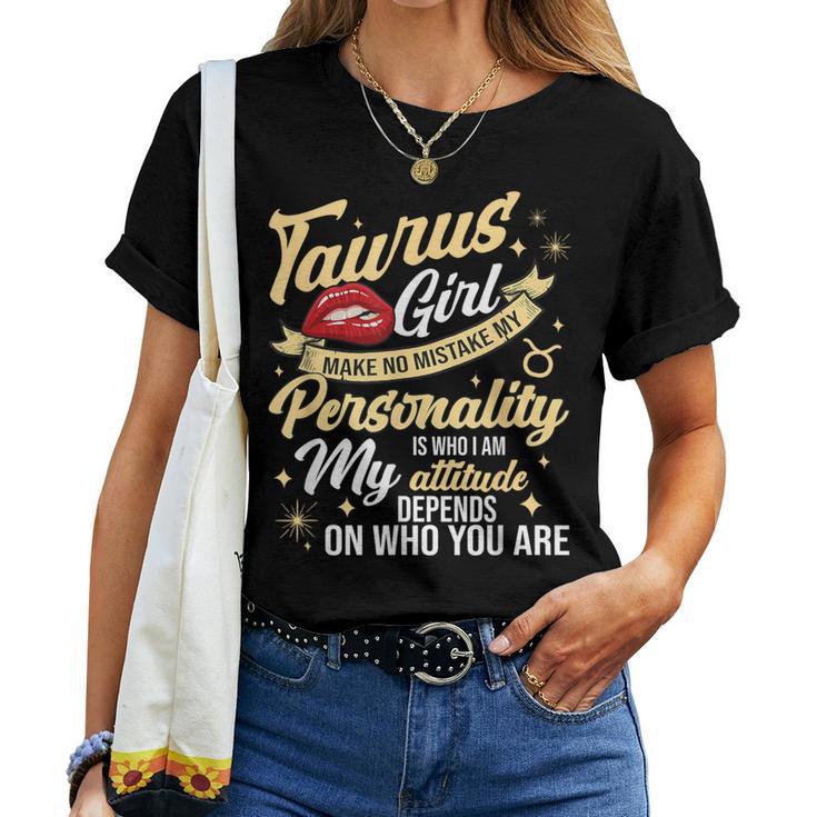 Taurus Girl Horoscope April & May Birthday Zodiac Sign Women T-shirt