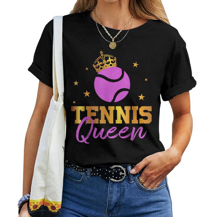 Tennis Queen Tennis Player Athletes Women's T-shirt Frauen