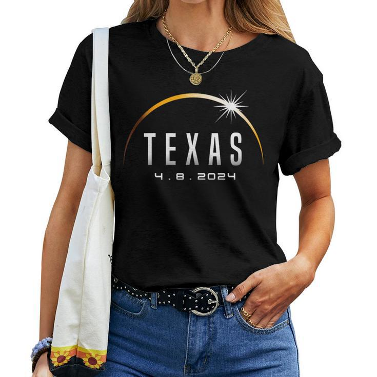 Texas Total Solar Eclipse 2024 April 8 Boys Girls Women T-shirt