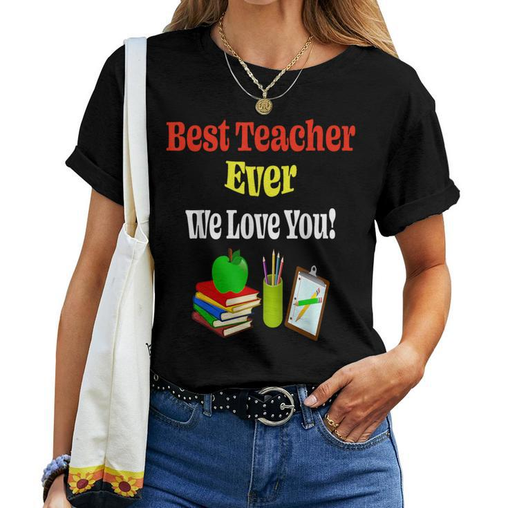 Thank You Teachers Appreciation Youth Women Women T-shirt