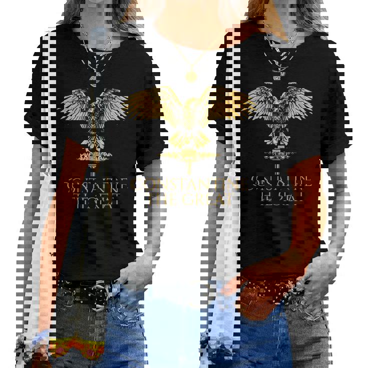 Historia Romana Antigua Constantino El Grande Spqr Rome Camiseta de mujer