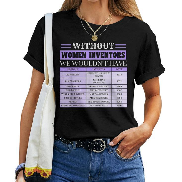 History Of Inventors International Women's Day Women T-shirt