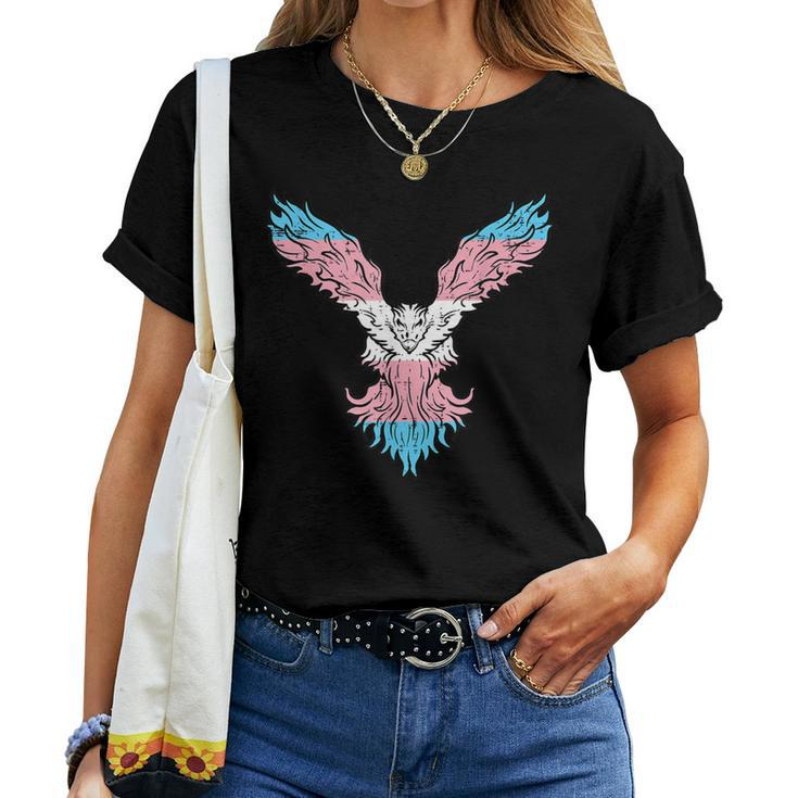 Transgender Bird Phoenix Trans Pride Flag Lgbt Kid Women T-shirt