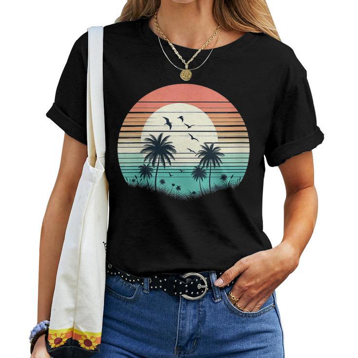 Tropical Beach Vintage Retro Style 70S 80S Women T-shirt