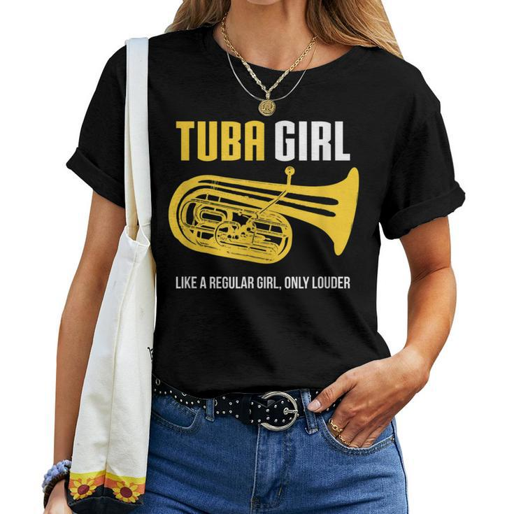 Tuba Girl  Cute Marching Band Women T-shirt