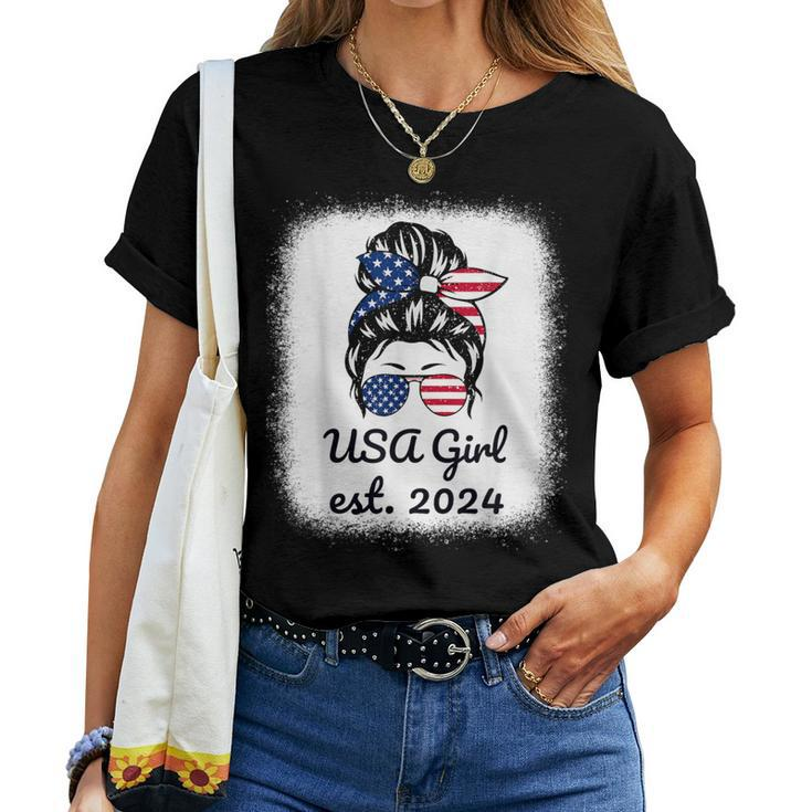 Us Citizen Est 2024 Citizenship New Usa Citizen Girl Women T-shirt