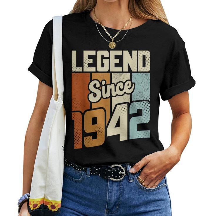 Vintage 1942 81 Birthday Decorations 81St Birthday Women T-shirt