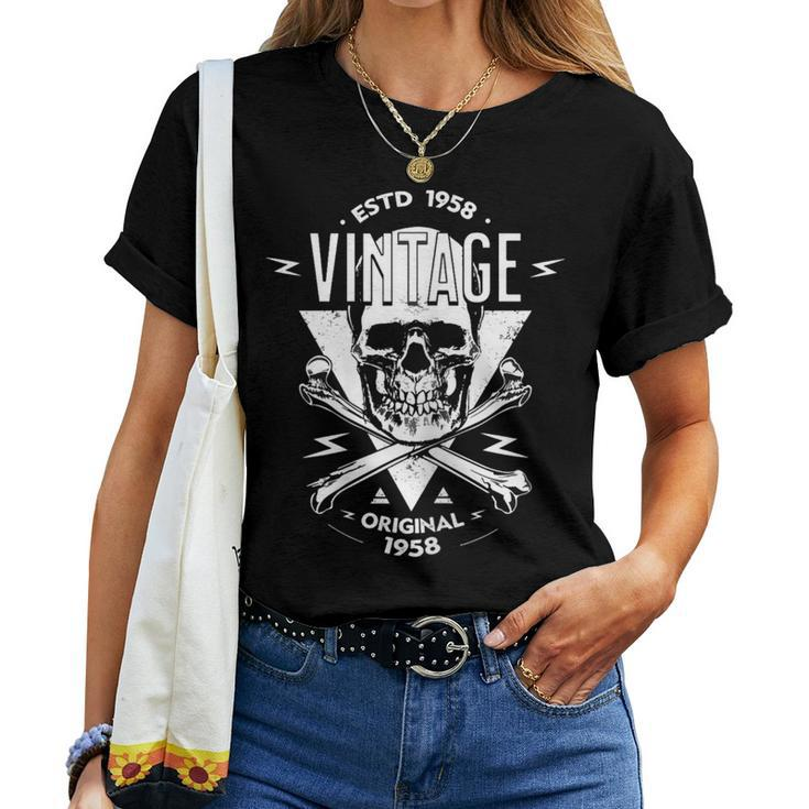 Vintage 1958 Limited Edition Bday 1958 Birthday Women T-shirt