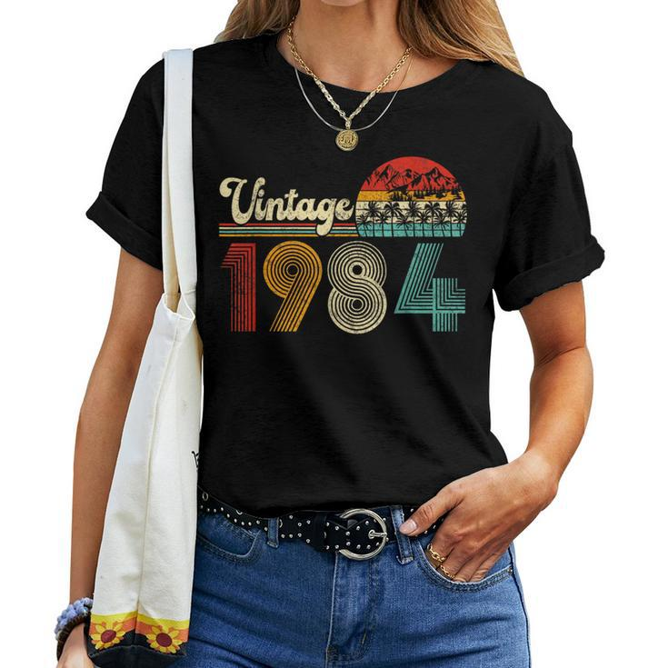 Vintage 1984 Retro 40Th Birthday 40 Year Old Women Women T-shirt