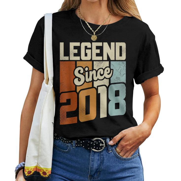 Vintage 2018 6 Birthday Decorations Boys Girls 6Th Birthday Women T-shirt
