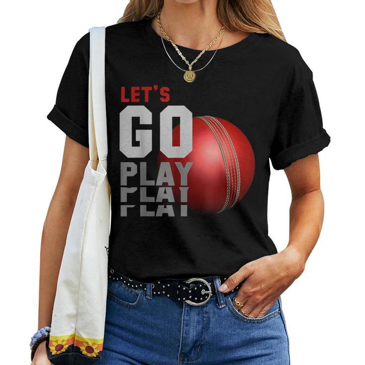 Vintage Cricket Cricket Lovers For And Girls Women T-shirt