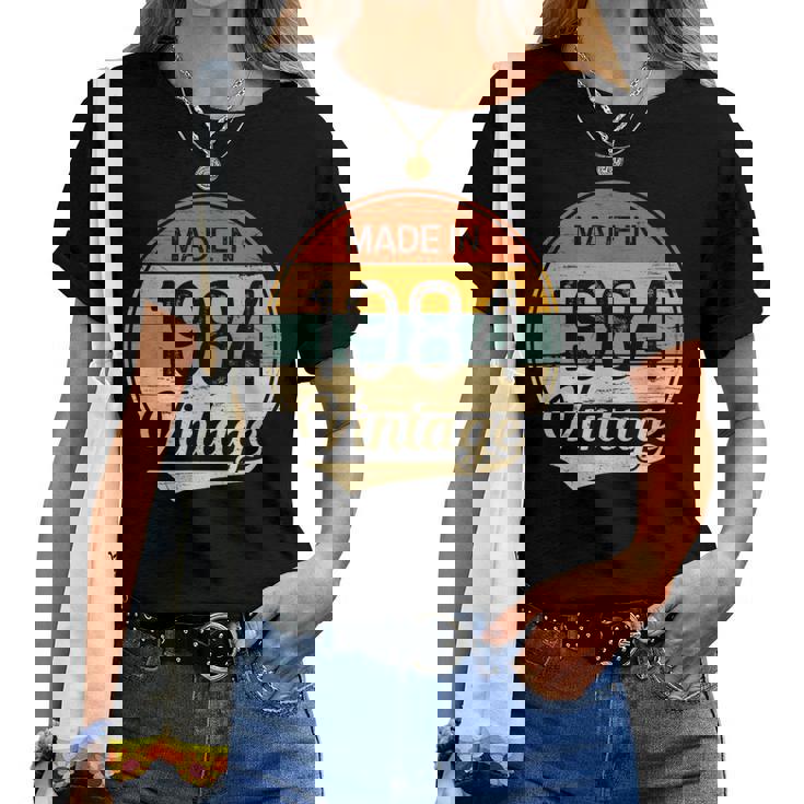 Vintage Made In 1984 Hombre Hecho En 1984 Camiseta de mujer