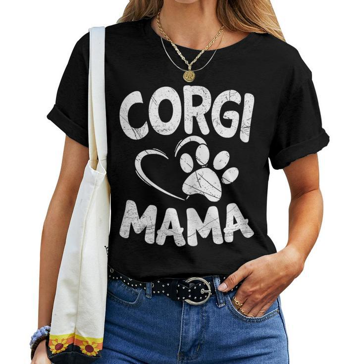 Welsh Corgi Mama Lover Dog Breeder Mom Pet Women T-shirt