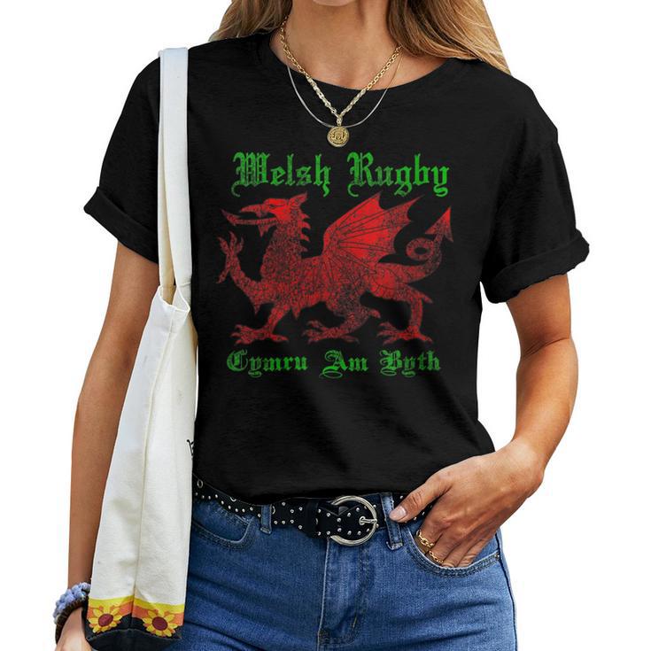 Welsh Dragon Rugby Women T-shirt