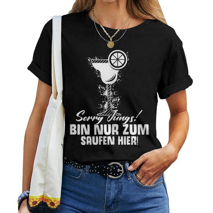 Women's Beer Drinking Beer Fun Drinking Malle Beer Drinker T-shirt Frauen