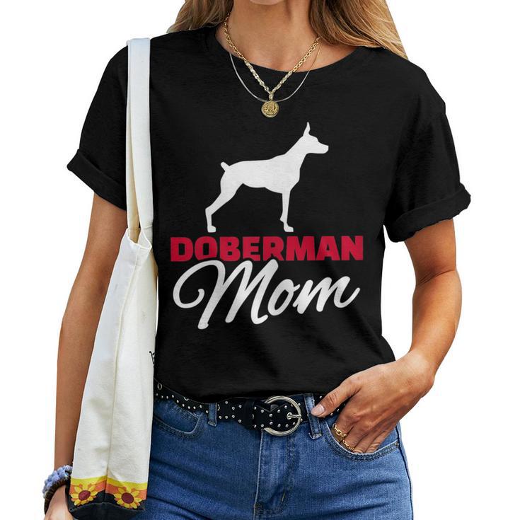 Women's Dobermann Mama T-shirt Frauen