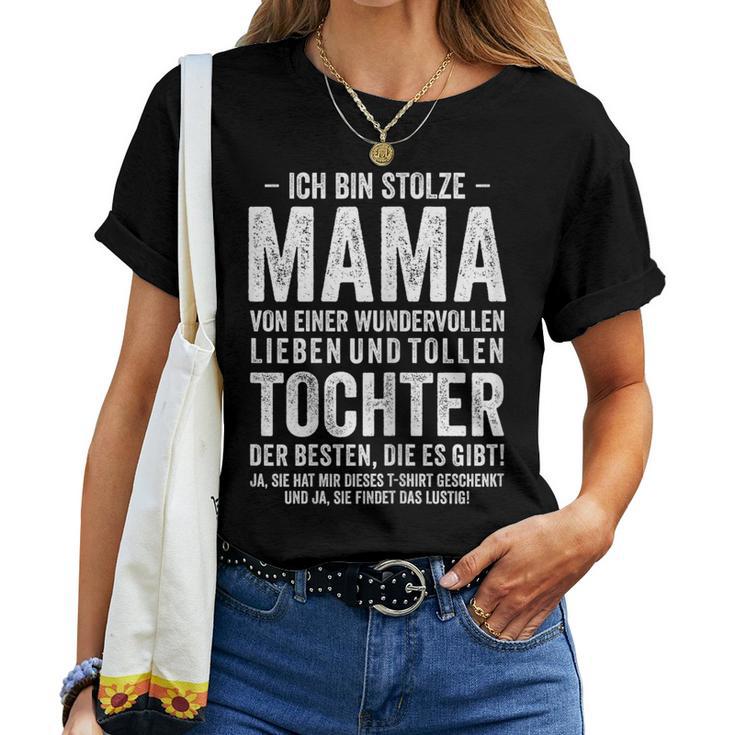 Women's Ich Bin Stolze Mama Einer Wundervolltochter T-shirt Frauen