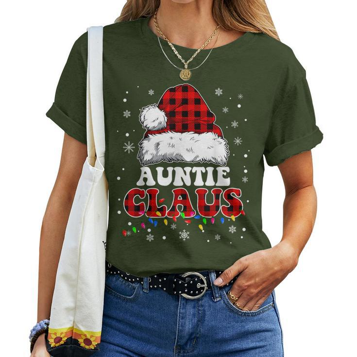 Auntie Claus Santa Claus Matching Family Pajamas Women T-shirt