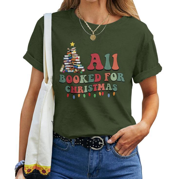My Christmas Is All Booked Merry Bookmas Costume Women T-shirt