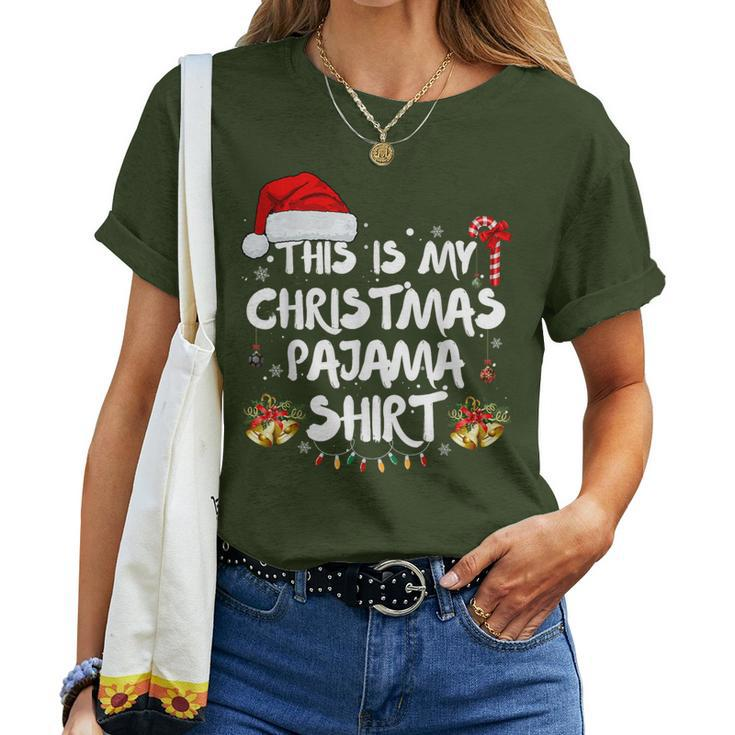 This Is My Christmas Pajama Xmas For Women Women T-shirt
