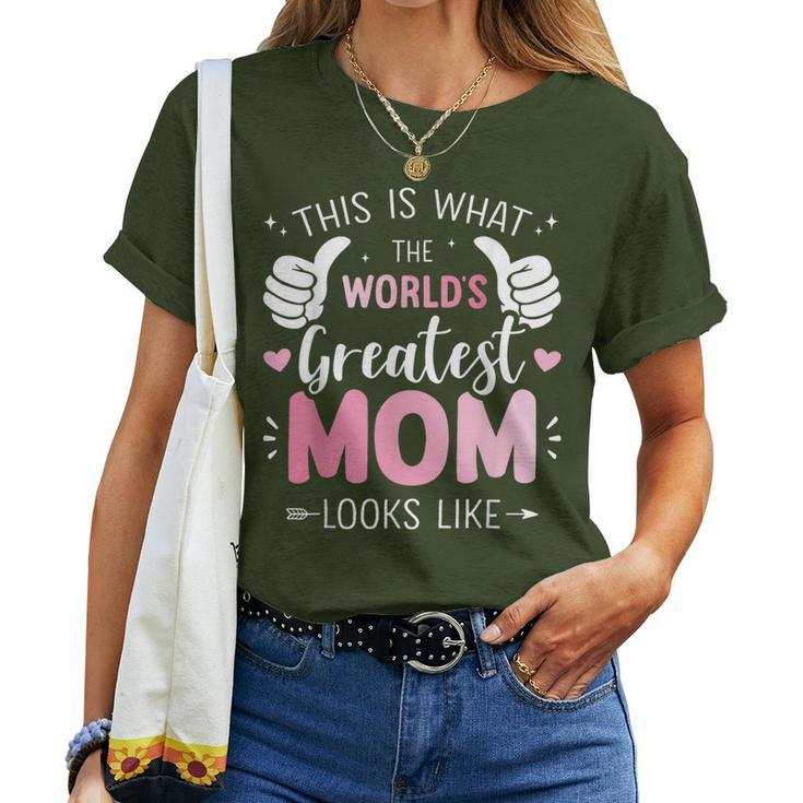 Greatest Mom Mother Looks For Christmas Birthday Women T-shirt