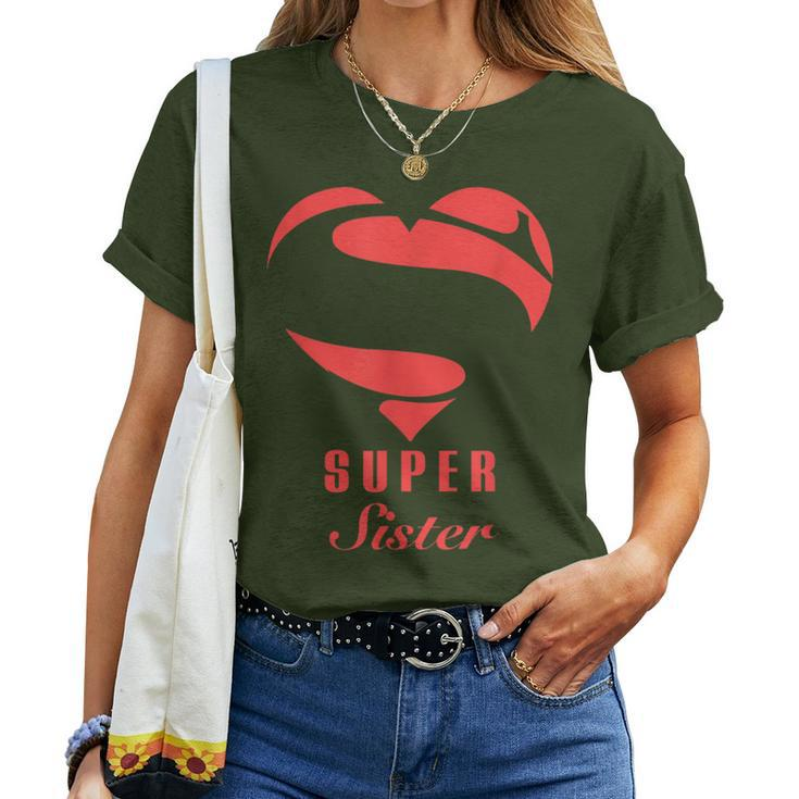 Super Sister Superhero Family Christmas Costume Women T-shirt