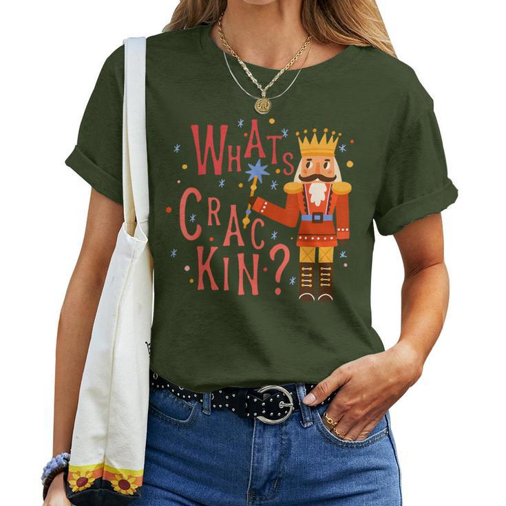 Whats Crackin Christmas Nutcracker Xmas Kid Women T-shirt
