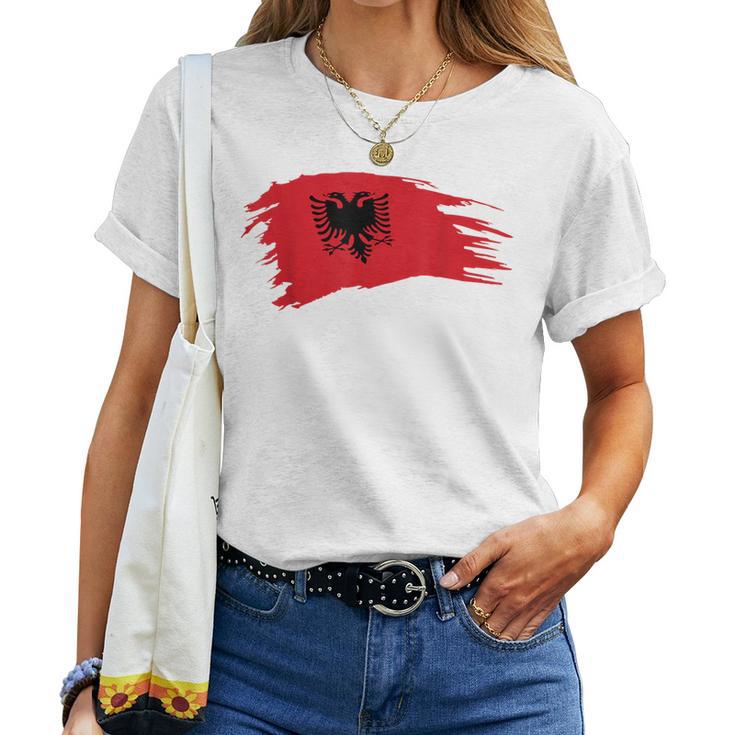 Albania FlagAlbanian Maps Albanian For T T-shirt Frauen